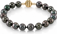 The Pearl Source 8-9mm Tahitian South Sea Pearl Bracelet - Premier AAAA Quality