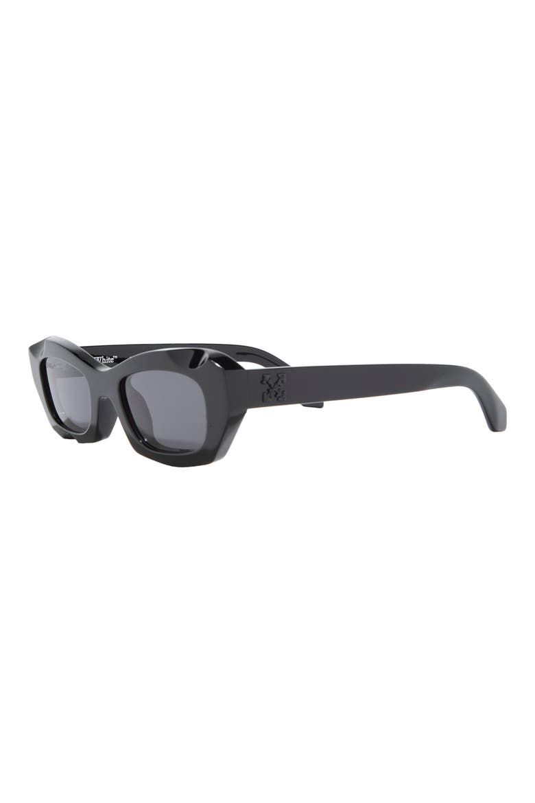 Venezia 49mm Cat Eye Sunglasses, Alternate, color, BLACK DARK GREY