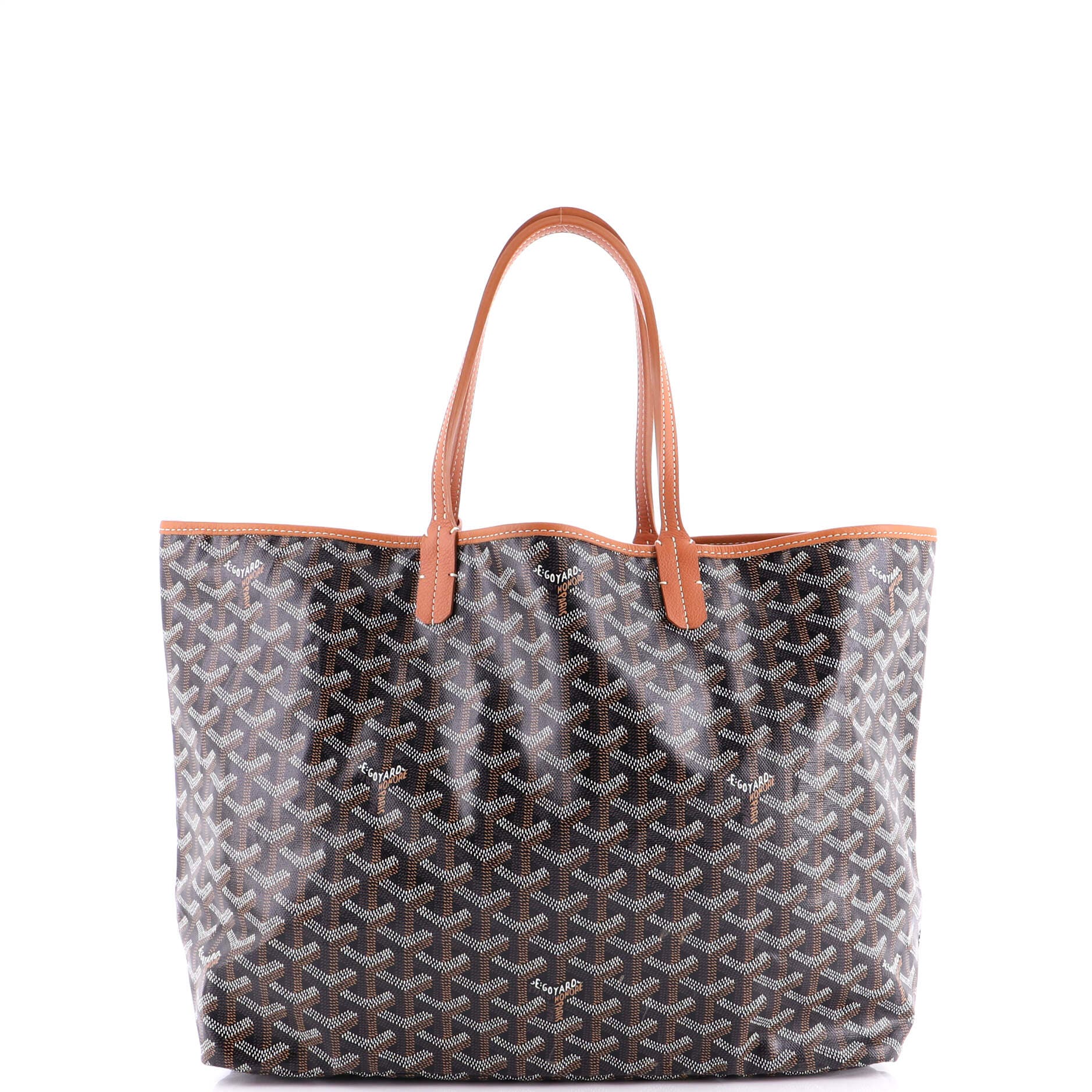 Pre-Owned Goyard Saint Louis Tote Coated Canvas PM, Alternate, color, Brown