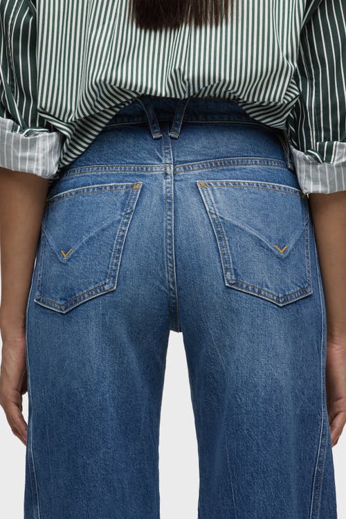 Hudson Jeans James Seamed Wide Leg In Blue