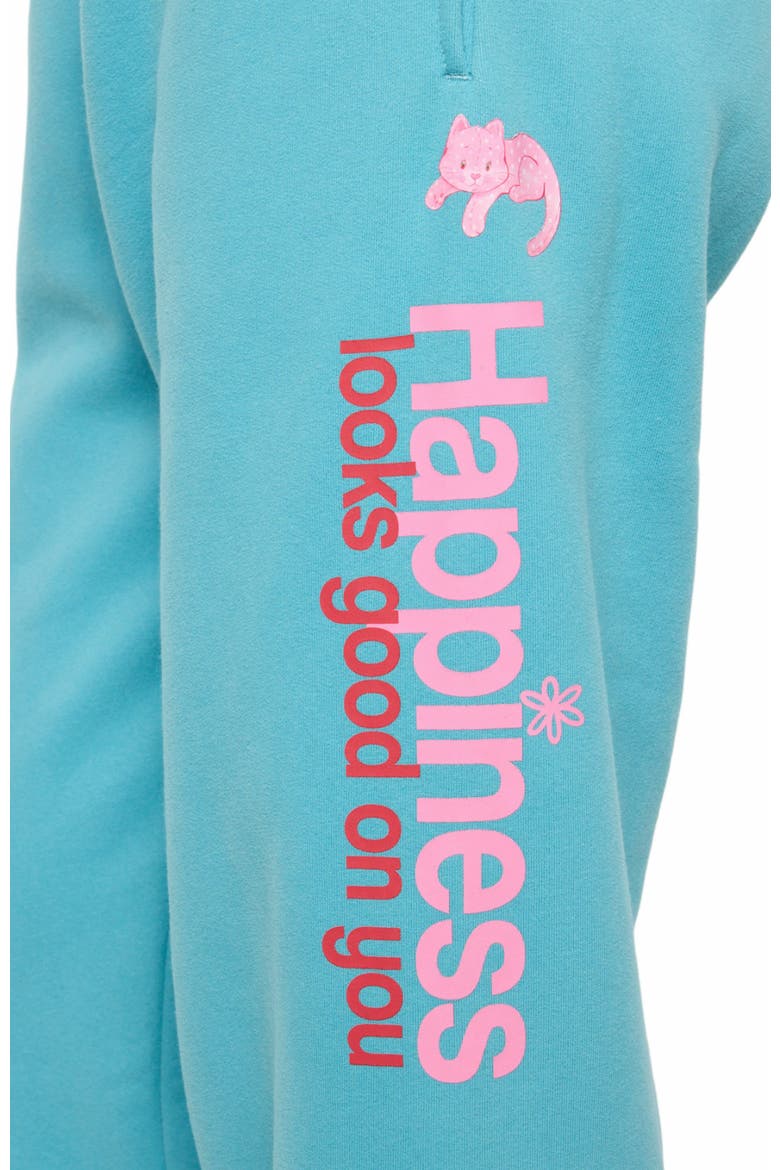 Happiness Looks Good Sweatpants, Alternate, color, BLUE
