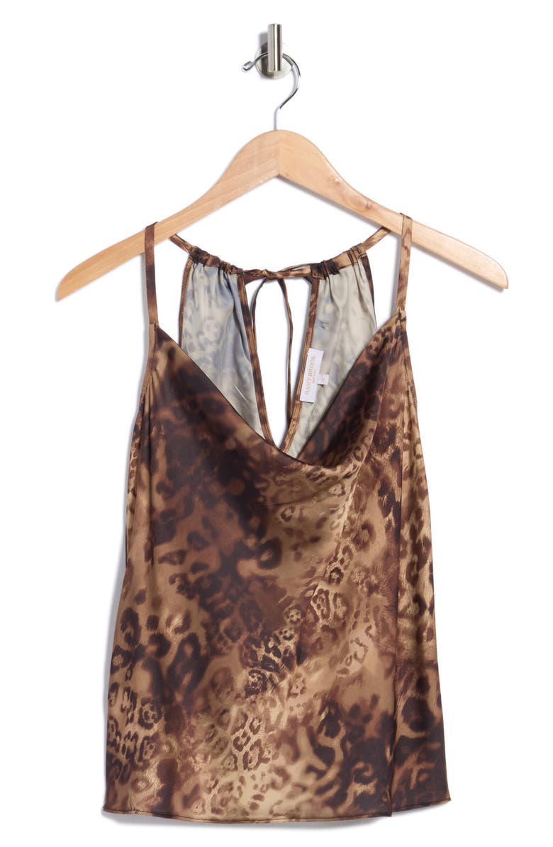 Ramy Brook Yohana Leopard Print Cowl Neck Camisole, Alternate, color, Leopard