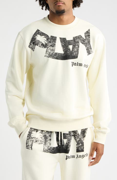 Logo Print Oversize Crewneck Sweatshirt
