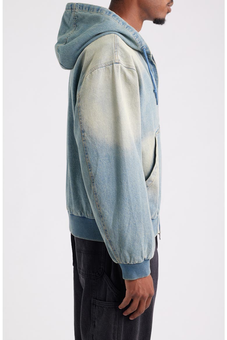 Glen Forest Camo Hooded Jacket, Alternate, color, INDIGO ARCHIVE WASH