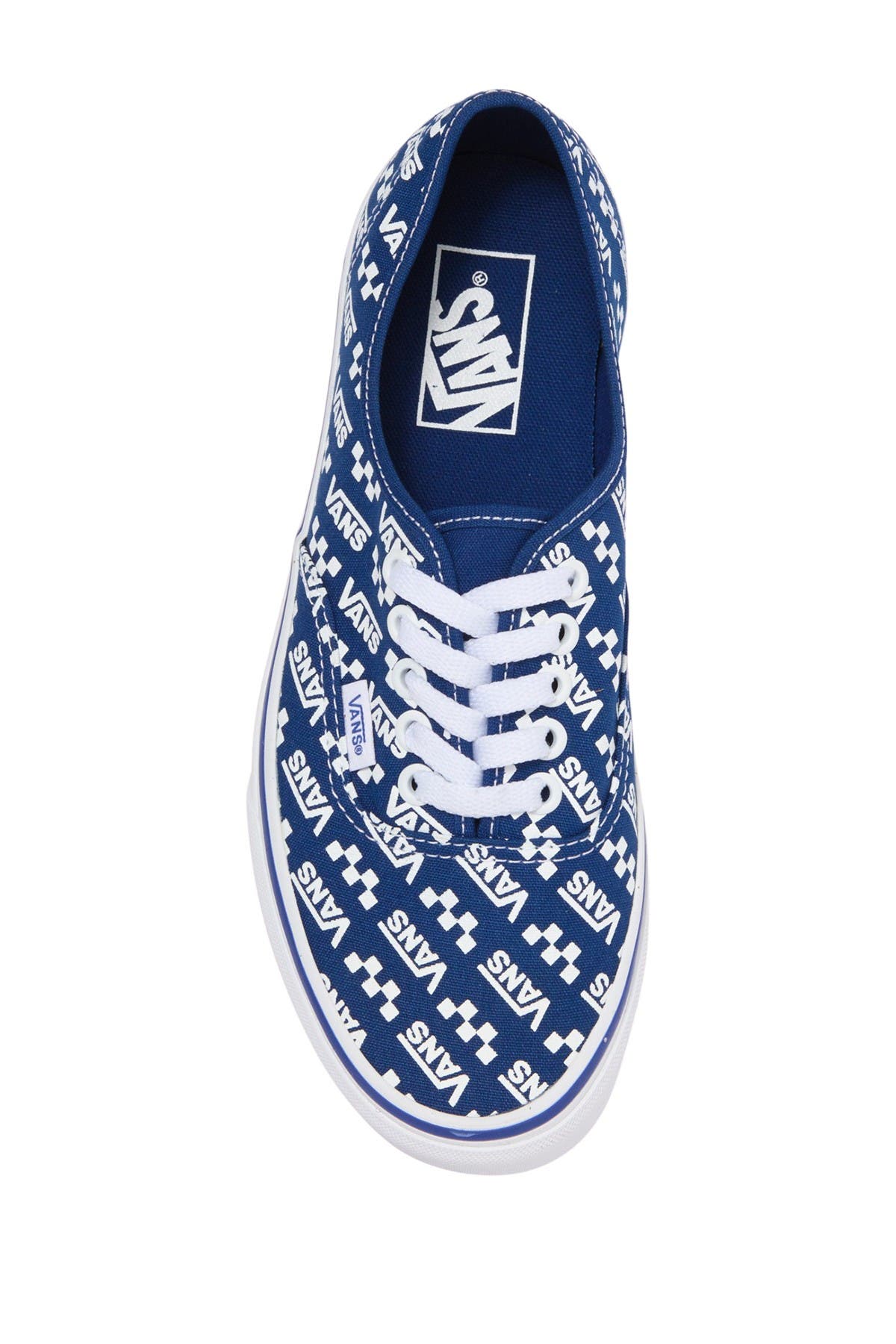 Vans Authentic Repeat Logo Skate Sneaker, Alternate, color, 