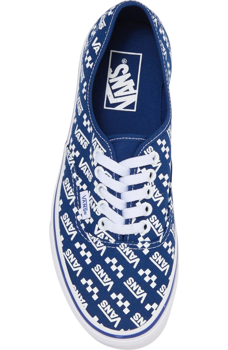 Vans Authentic Repeat Logo Skate Sneaker, Alternate, color,