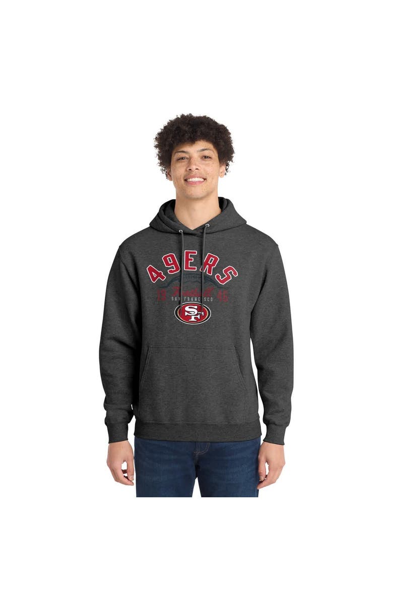 STARTER Men
s Starter  Heather Charcoal San Francisco 49ers Pullover Hoodie, Main, color, Heather Charcoal