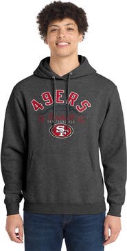 STARTER Men's Starter  Heather Charcoal San Francisco 49ers Pullover Hoodie