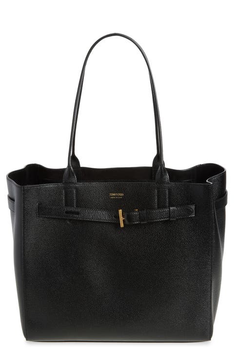 TOM FORD(トムフォード)TARA MediumラフィアトートSALE!国内発送 トム フォード“ラフィア素材”の新作バッグ、T金具付きトートや