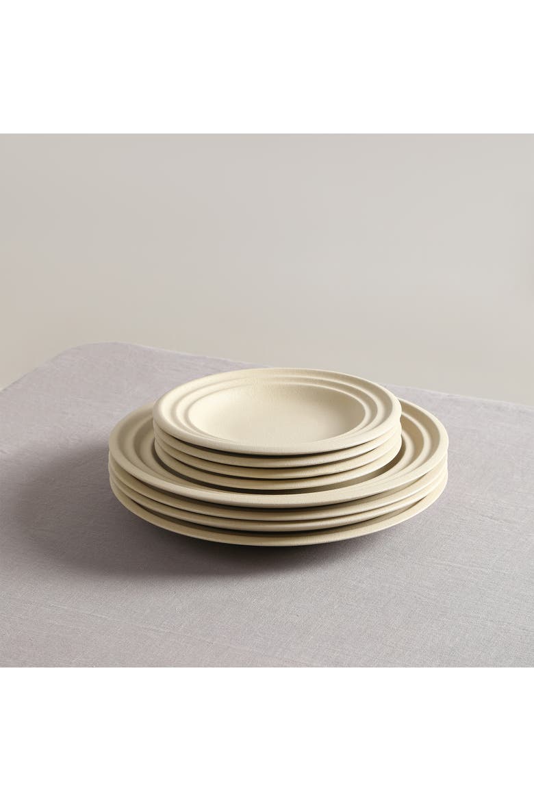 Zen Stoneware 24-Piece Dinnerware Set, Alternate, color, Beige