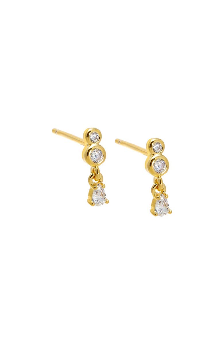 BY ADINA EDEN CZ Dainty Shaker Stud Earring, Main, color, Gold