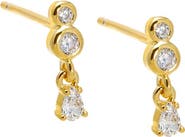 BY ADINA EDEN CZ Dainty Shaker Stud Earring
