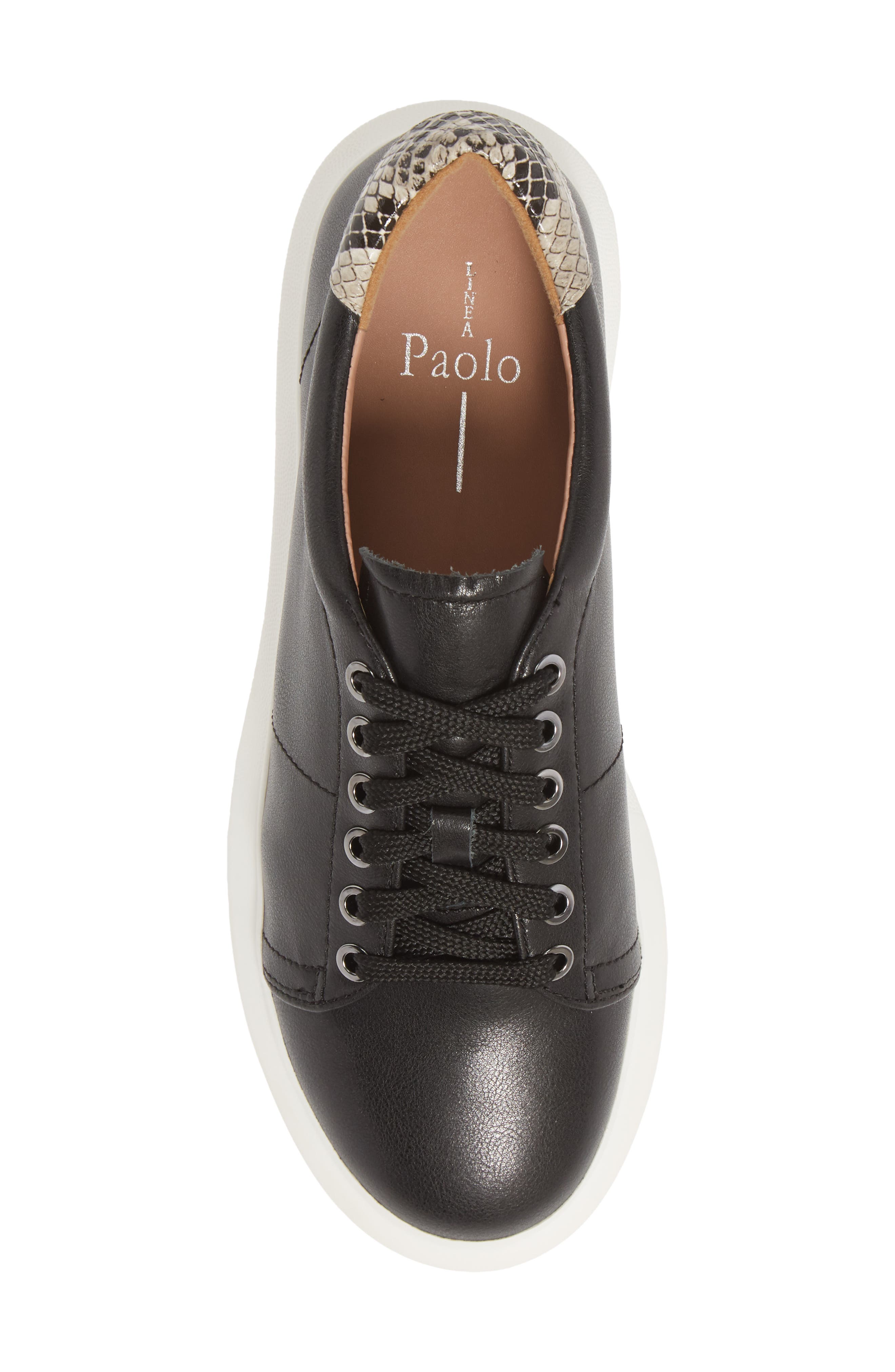 Kelsey Platform Sneaker, Alternate, color, BLACK/ NATURAL BLACK