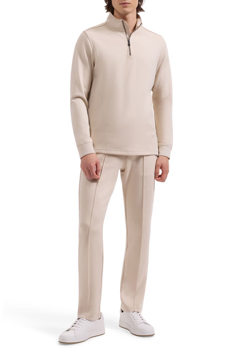 Soft Touch Quarter Zip Sweatshirt, Alternate, color, ALMOND