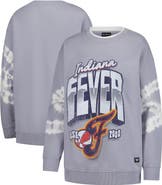 THE WILD COLLECTIVE Women's The Wild Collective Gray Indiana Fever Double Collar Fleece Pullover Sweatshirt