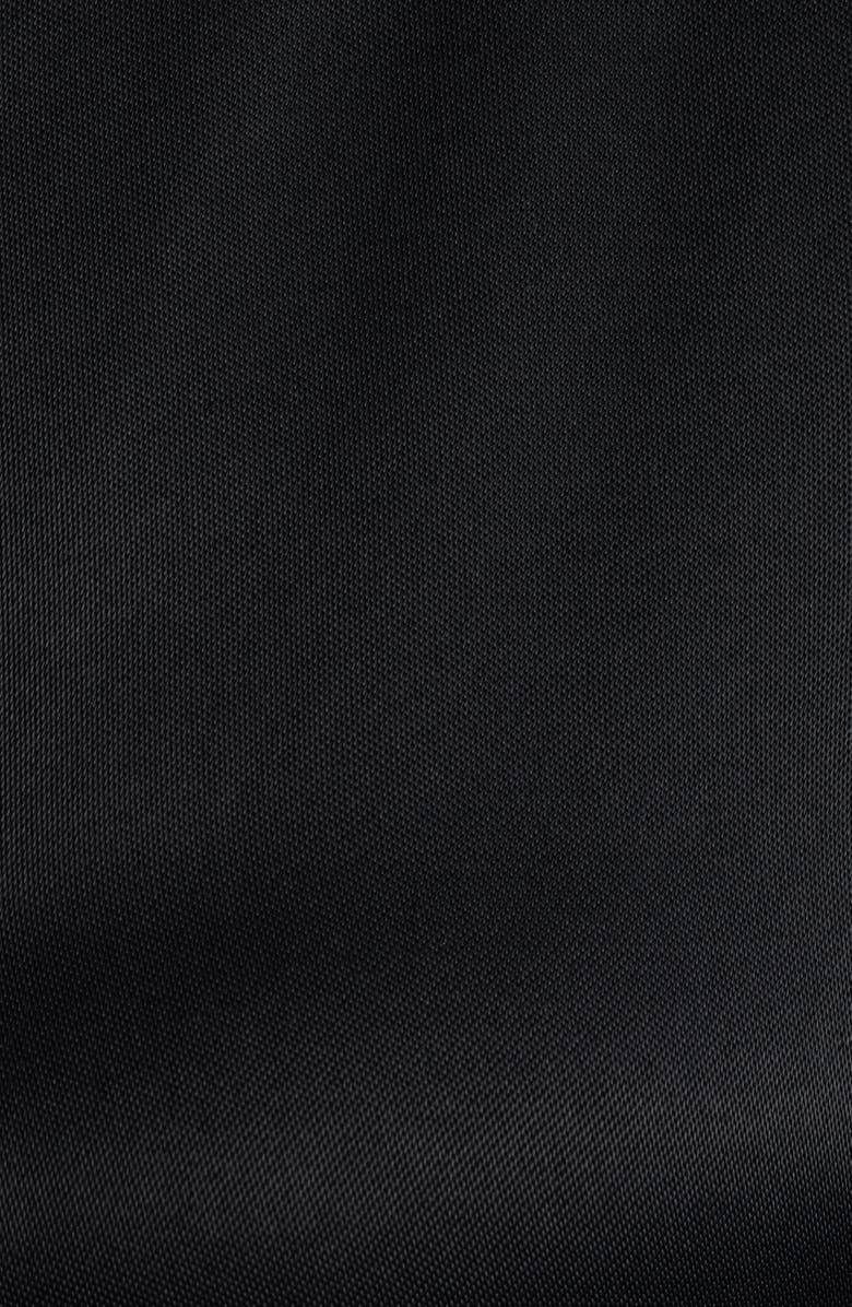 Mavi Jeans Tie Waist Long Sleeve Satin Shirtdress, Alternate, color, Black