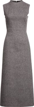 Maison Margiela Wool Herringbone Midi Dress