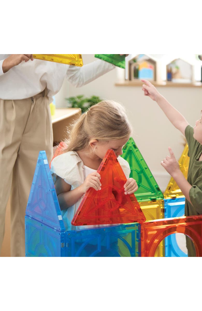 Kaplan Early Learning Company Mega Magnetic Building Set - 24 Pieces, Alternate, color, Multicolored