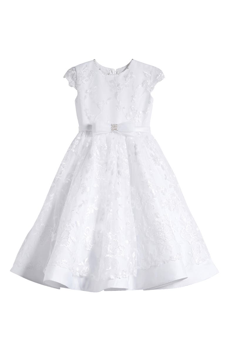 Joan Calabrese for Macis Design Kids' Floral First Communion Dress, Main, color, 
