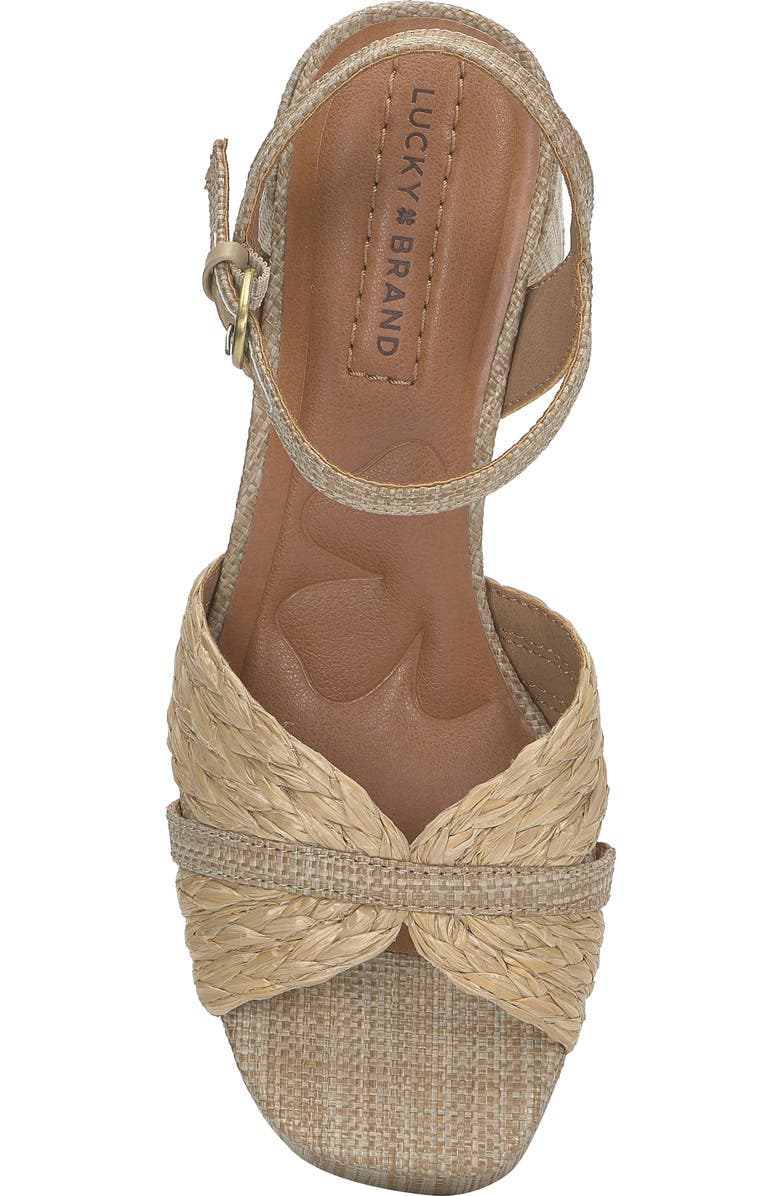Lucky Brand Marrika Ankle Strap Platform Sandal, Alternate, color, Tuscany