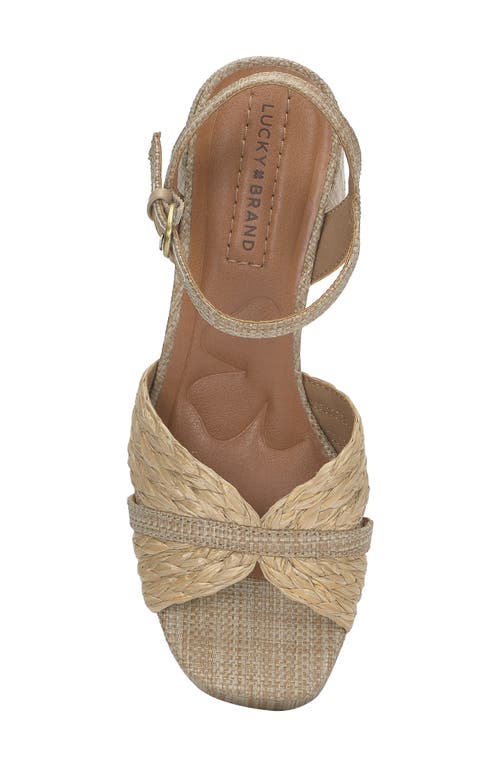 LUCKY BRAND LUCKY BRAND MARRIKA ANKLE STRAP PLATFORM SANDAL