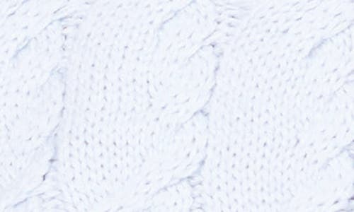 Gibsonlook Lace Ruffle Cotton Blend Sweater In Blue