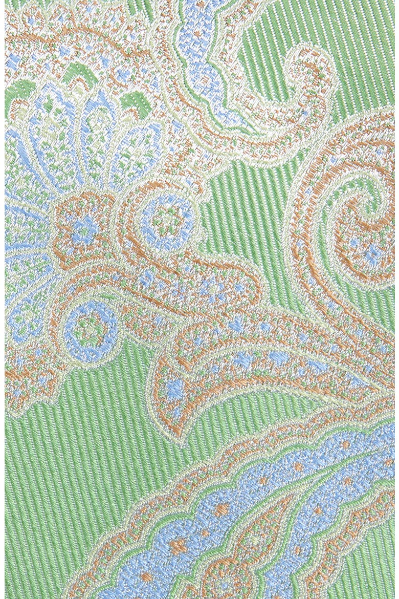 Paisley Silk Tie, Alternate, color, GREEN