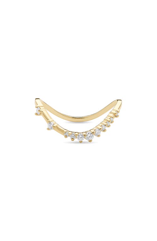 LANA LANA CURVED SOLO DIAMOND RING