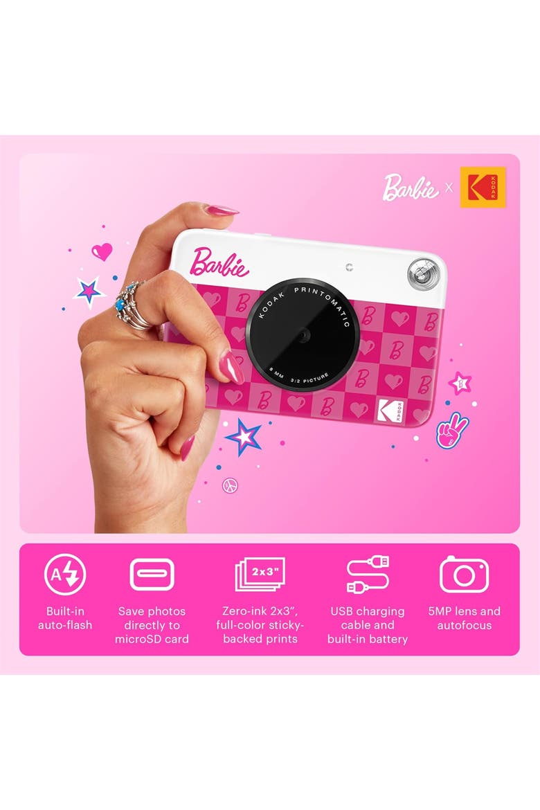 x Barbie Instant Camera w/ Style Case, Alternate, color, White