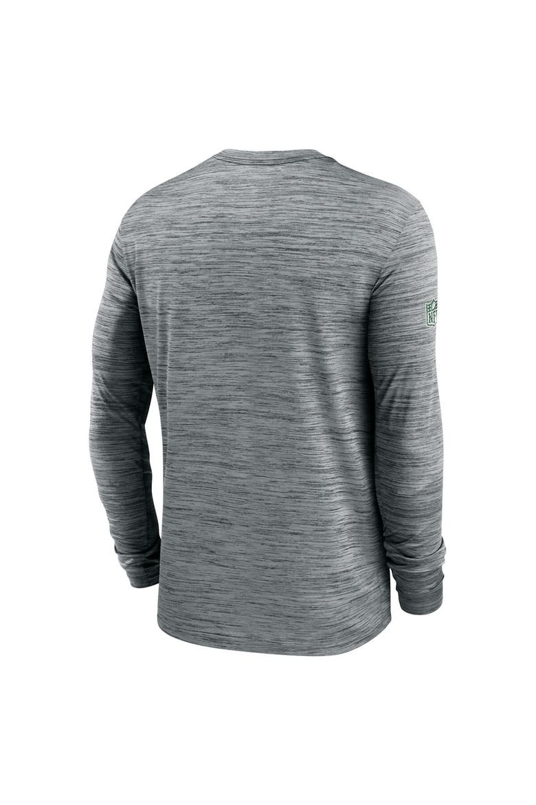 Men's Nike Gray New York Jets 2024 Sideline Velocity Performance Long Sleeve T-Shirt, Alternate, color, Gray