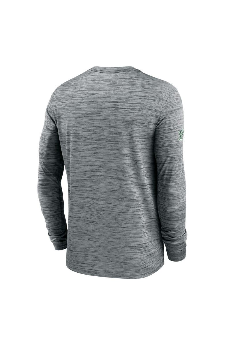 Nike Men's Nike Gray New York Jets 2024 Sideline Velocity Performance Long Sleeve T-Shirt, Alternate, color, Gray