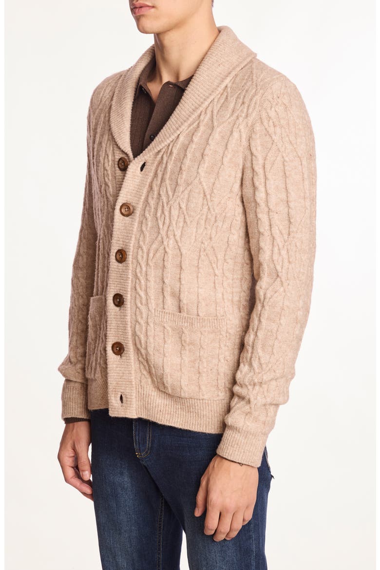 Shawl Collar Cardigan, Alternate, color, MIST