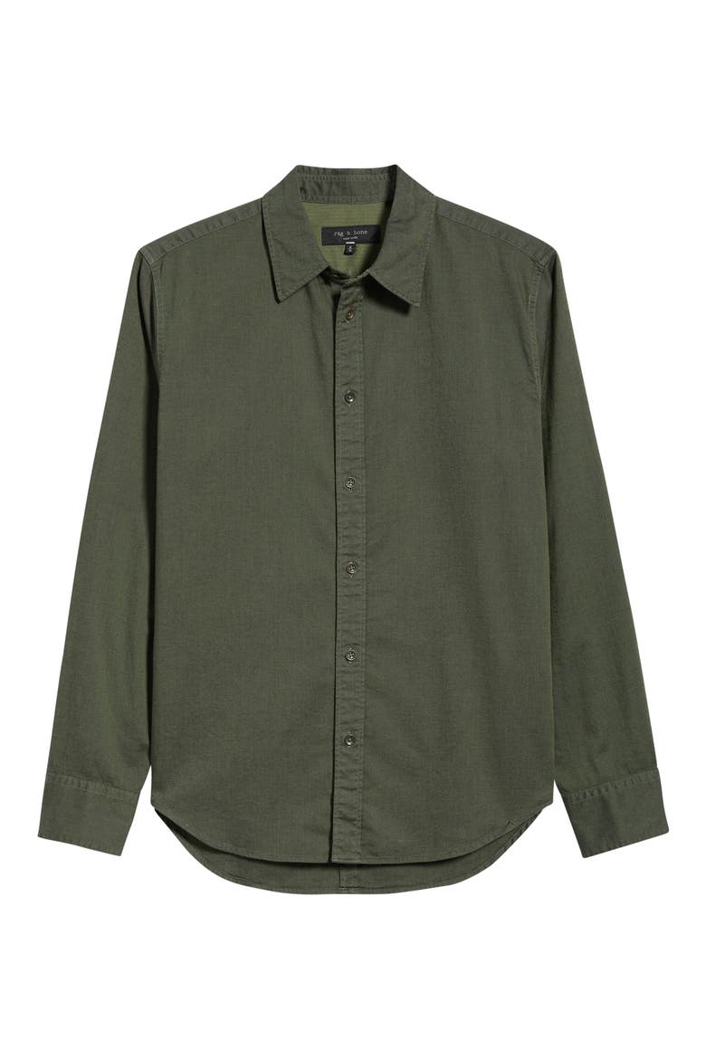 Tomlin Dobby Stretch Shirt, Alternate, color, DKGRN