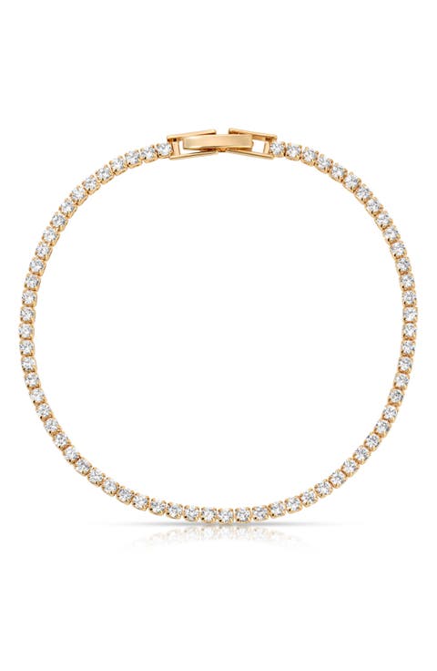 Minimalist Cubic Zirconia Tennis Bracelet