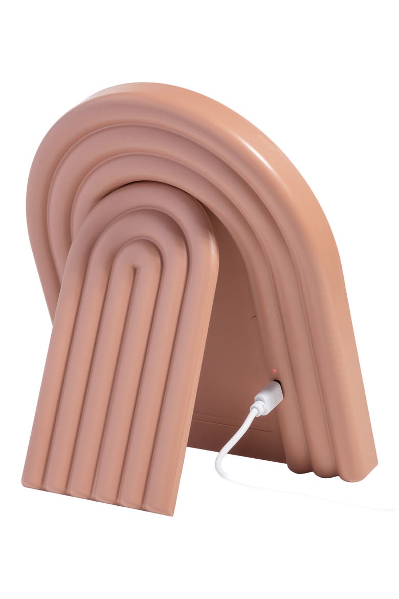 LED Desk Mirror, Alternate, color, TERRACOTTA