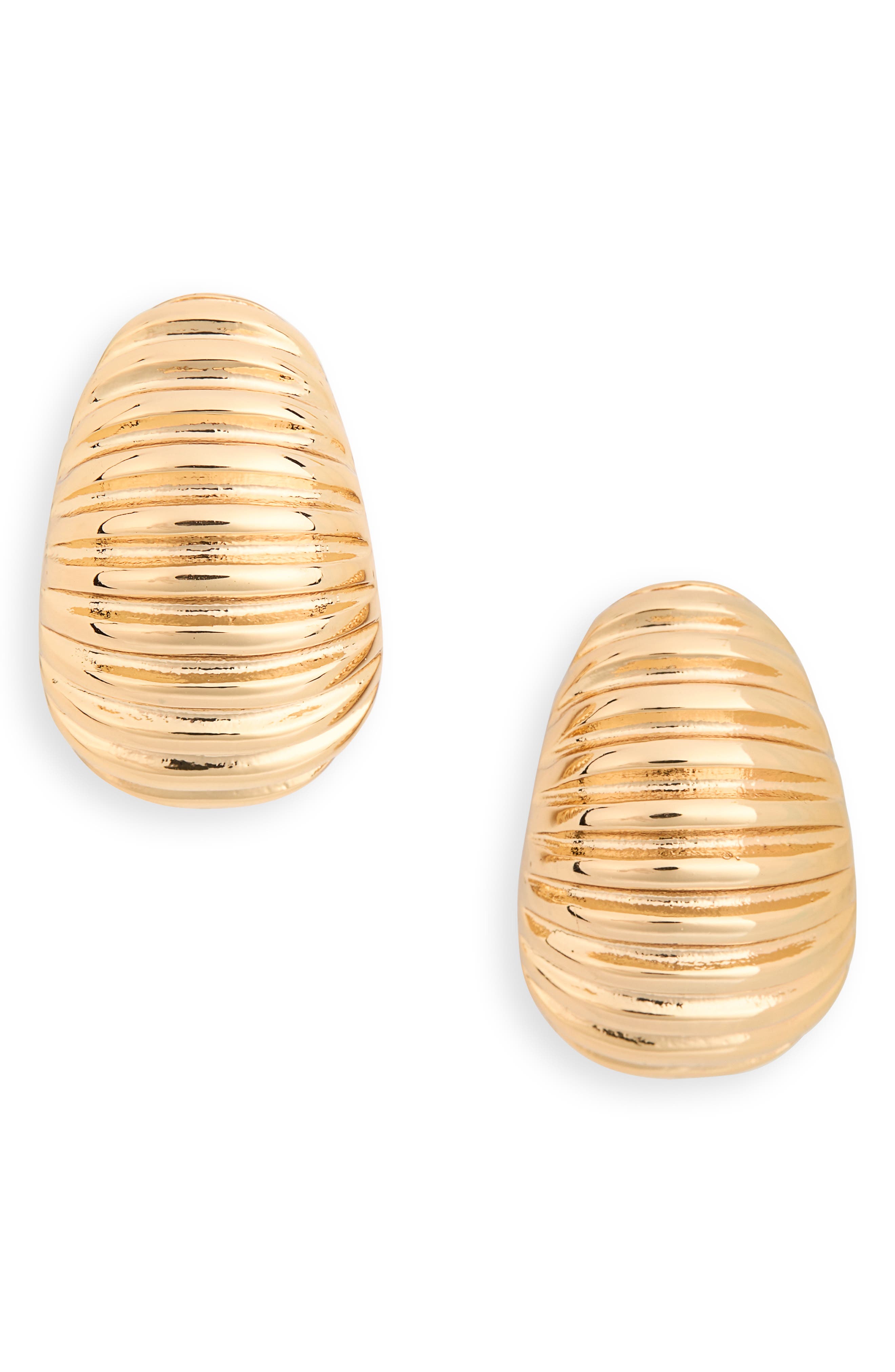 Ettika Caterpillar Stud Earrings