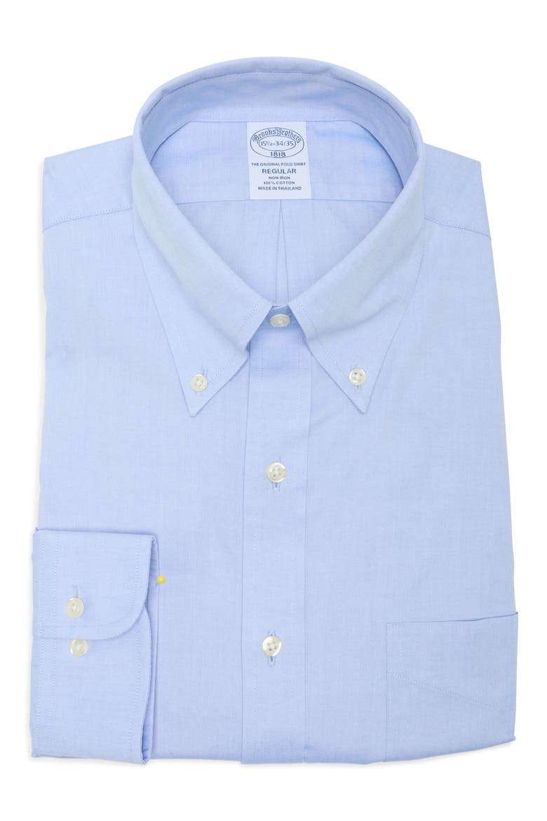 Regular Fit Stretch Button-Down Oxford Shirt, Alternate, color, SOLID LIGHT BLUE