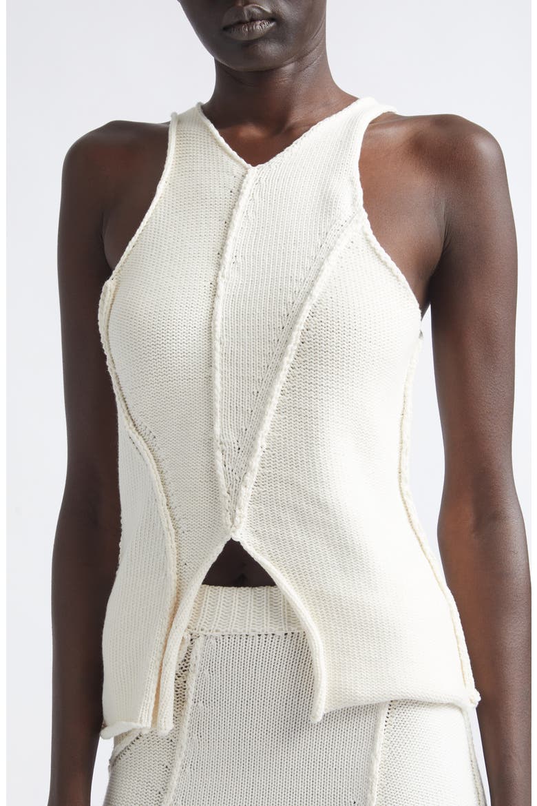 Eddy Cotton Blend Sweater Tank, Alternate, color, IVORY