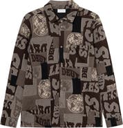 Les Deux Kaleb Patchwork Jacquard Overshirt