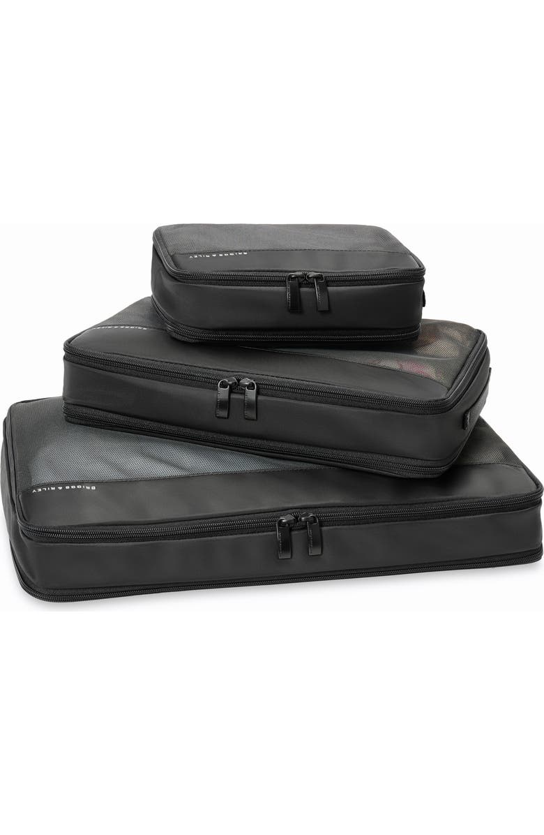 Briggs & Riley Check-In Set of 3 Packing Cubes, Alternate, color, Black