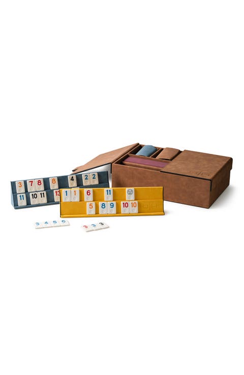 Rummikub Set with Faux Leather Box