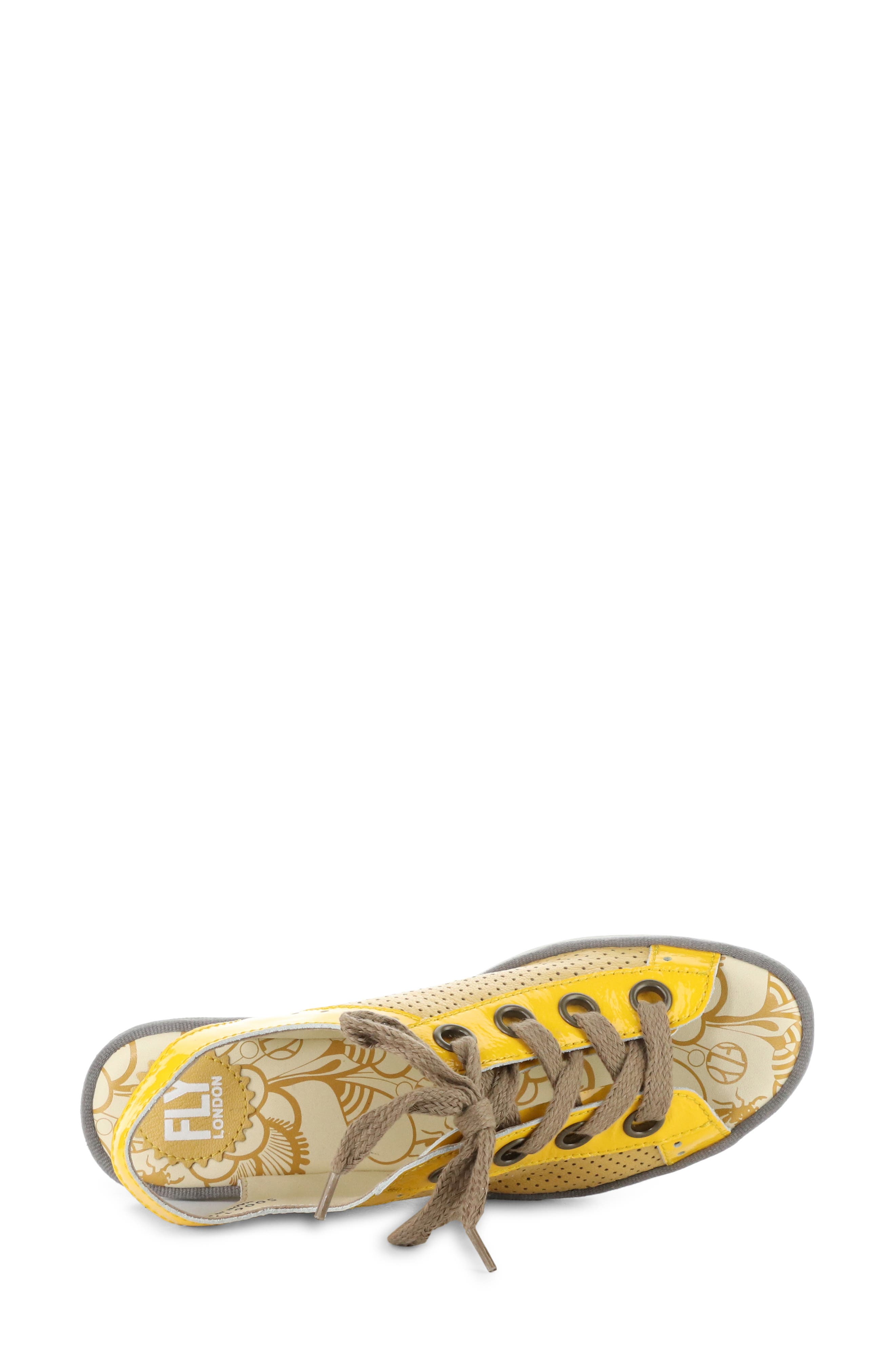 'Yuta' Platform Wedge Sandal, Alternate, color, 019 YELLOW/ BBEE