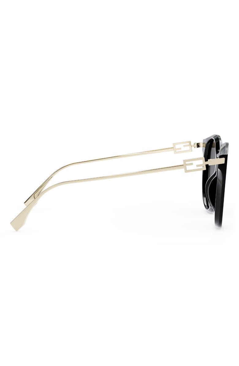 Fendi 'Fendi Baguette 54mm Round Sunglasses, Alternate, color, 