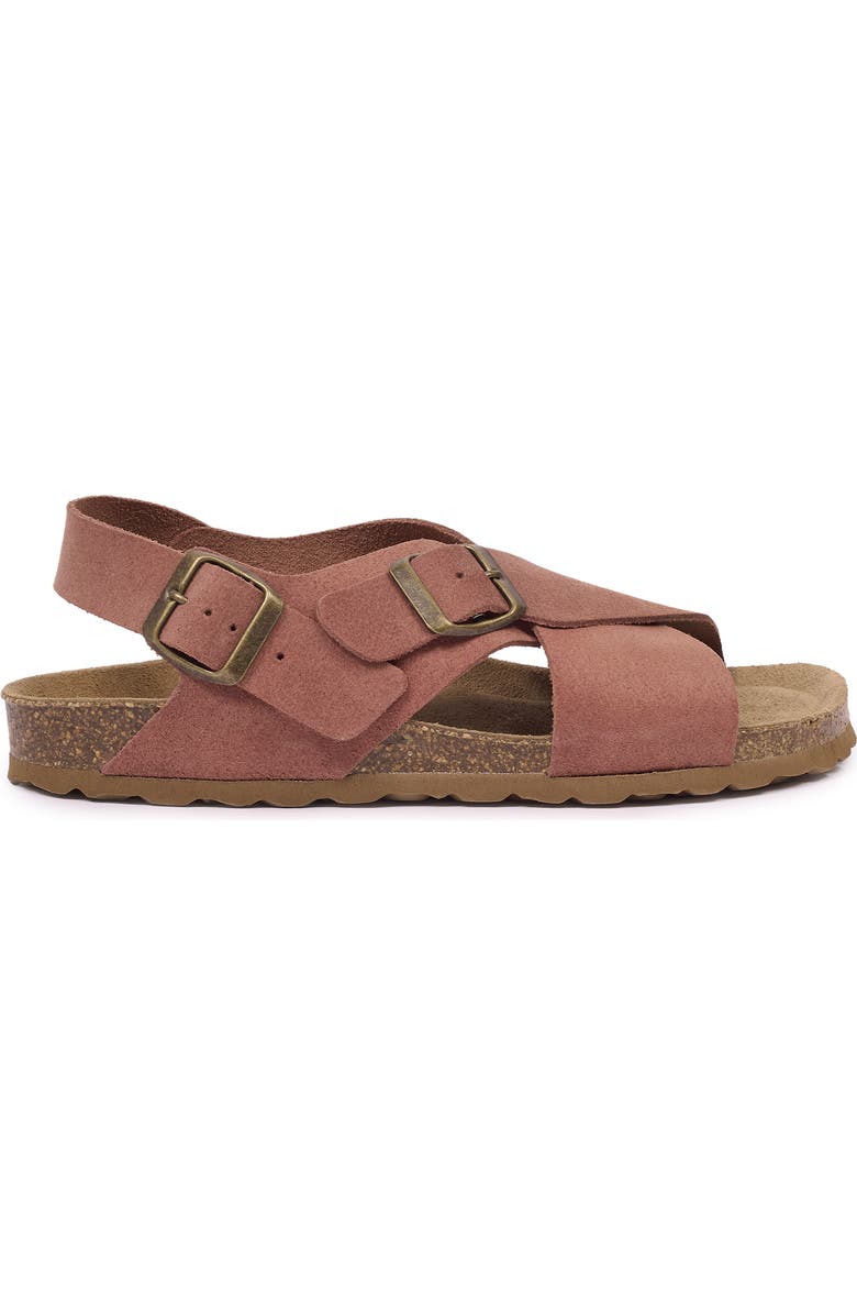 Celtic & Co. Crossover Buckle Sandal, Alternate, color, Terracotta