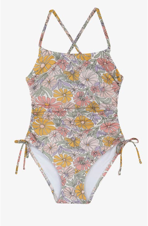 Soft Bloom Criss Cross Back Adjustable One Piece