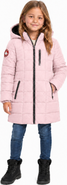 CANADA WEATHER GEAR Girls' Faux Fur Lined Hood Quilted Puffer Coat