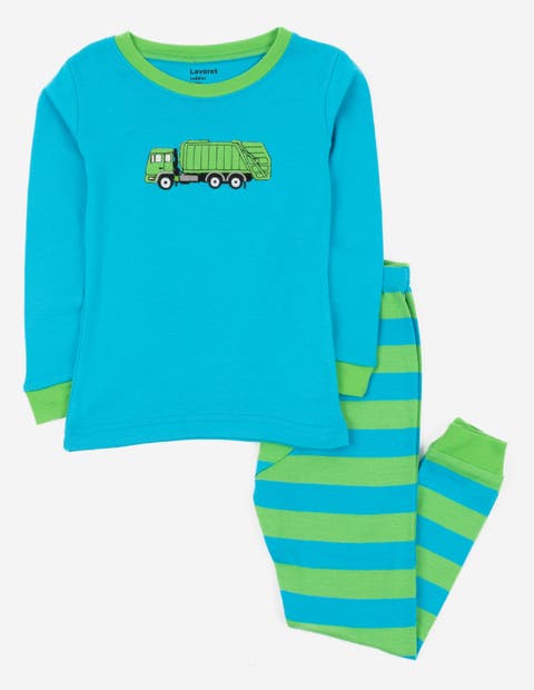 Cotton Two-Piece Printed Pajamas, Vehicles & Machines (Toddler, Little Kid & Big Kid)