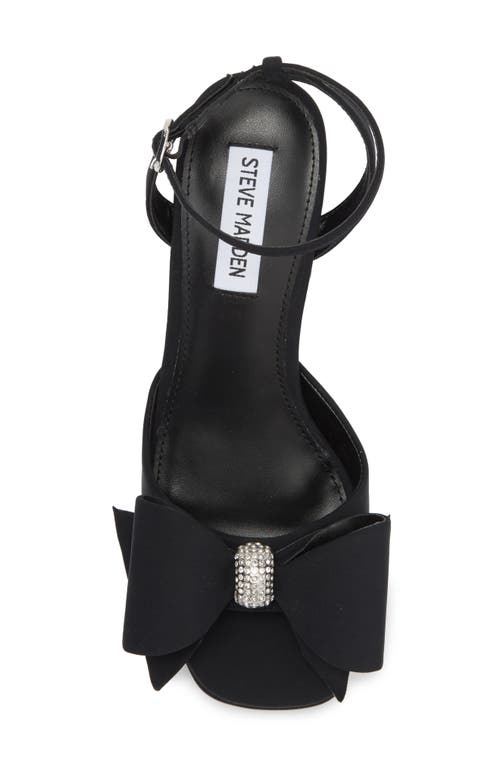 Steve Madden Aerin Bow Platform Sandal In Black