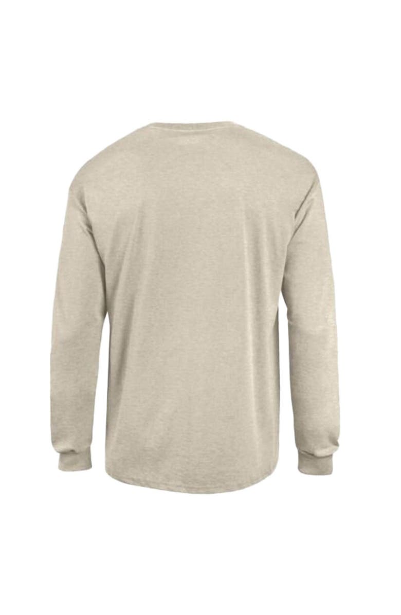 Champion Men's Champion  Heather Oatmeal Denver Broncos White Ink Jersey Long Sleeve T-Shirt, Alternate, color, Oatmeal
