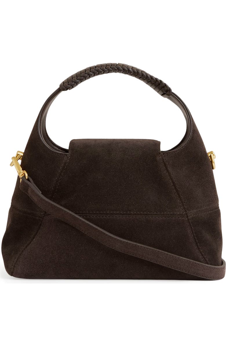 Reiss Octavia Suede Crossbody Bag, Alternate, color, Octaviachocolate